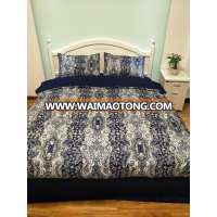 INITIAL Queen size bed linen cotton wholesale printed duvet cover