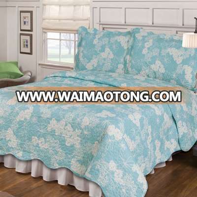 natural elegant thick hollow polyester fiber quilt set